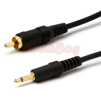 3.5mm Male Plug to RCA Male Plug Audio Adapter 6FT Cable Connector Converter