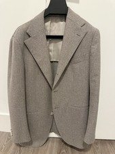 Suitsupply Mens Roma Blazer Jacket Taupe Size 38 short Market Price 599
