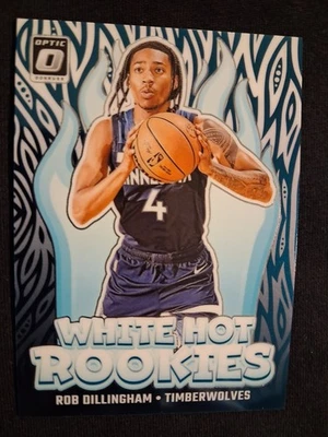2024-25 Donruss Optic - Rob Dillingham - WHITE HOT ROOKIES - Timberwolves - Bild 1 von 2