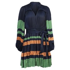 Ulla Johnson Alia Pleated Mini Dress In Polyester Women Multicolor Size 0