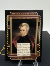 2025 Pieces of the Past Short Print Andrew Jackson Document Relic Card SR-AJ1