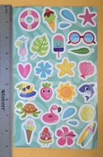 "Hello Summer!" Vinyl Decal Large Format Sticker Sheet