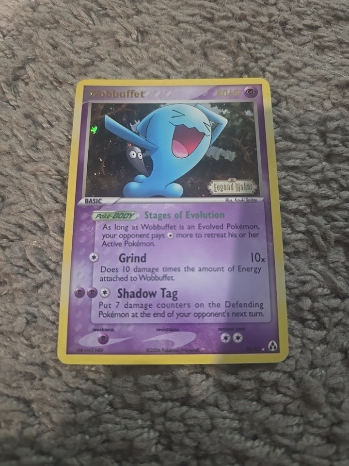 Pokémon TCG Wobbuffet 28/92 EX Legend Maker Reverse Holo Stamped NM