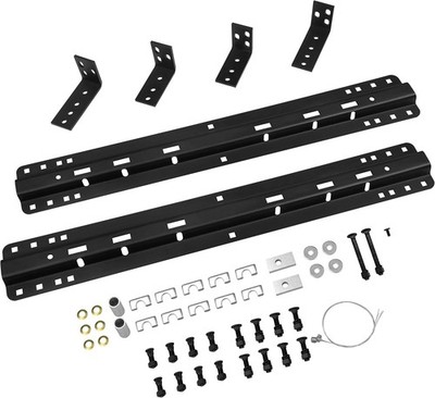 5th Wheel Trailer Hitch Mount Rails & Installation Kit for Full-Size Trucks Set