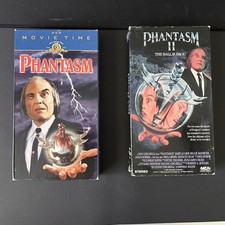 Phantasm Phantasm 2 The Ball is Back VHS Bundle Horror Tested MCA