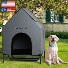 48" Dog House for Outdoor Indoor X-Large Dog Houses Weatherproof 600D PVC