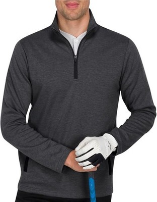 NEW Three Sixty Six Men's Pullover Sweater Dry Fit Breathable Half Zip Golf, M