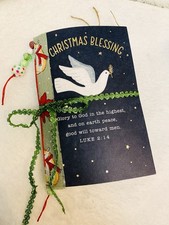 Christmas Blessing Greeting Card Journal, Holiday Junk Journal, Christmas Diary