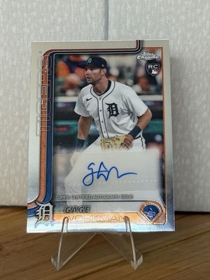 2025 Topps Chrome Update Gage Workman Rookie RC Auto Autograph #AC-GW Tigers