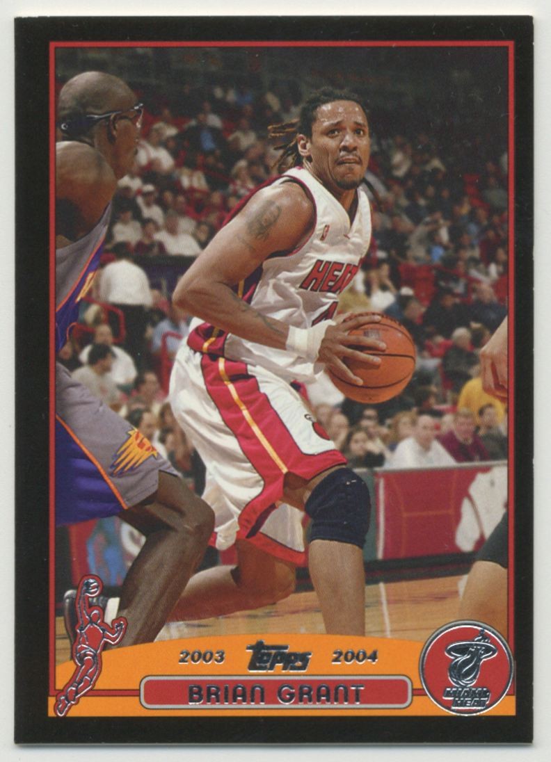 Brian Grant 2003-04 Topps Basketball Black Border /500 #44 Miami Heat
