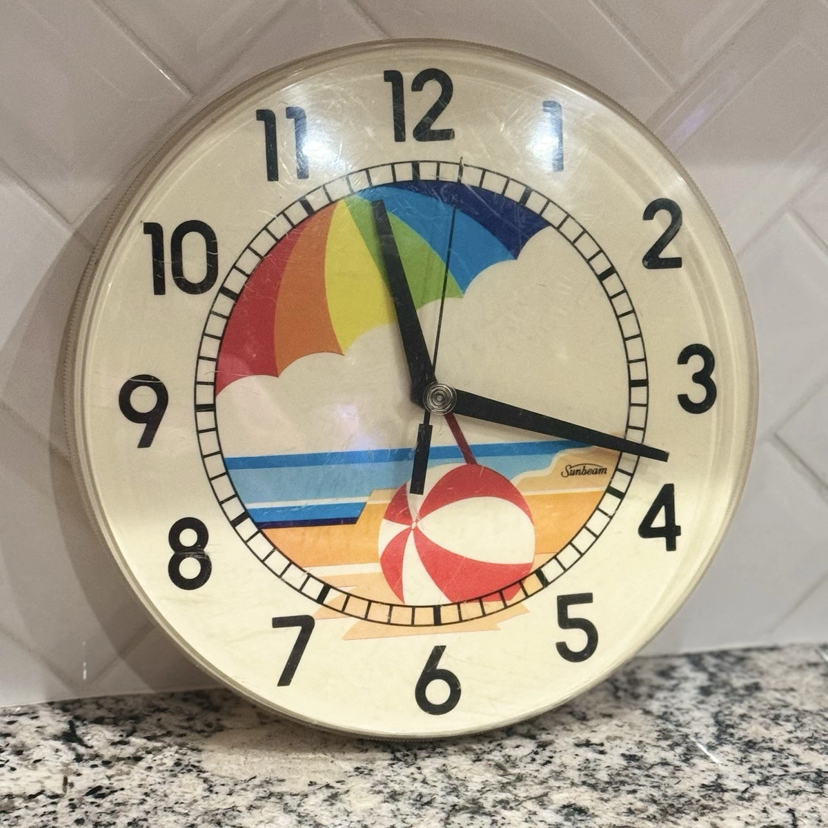 Vintage Sunbeam Wall Clock In Collectible Wall Clocks (1970-Now