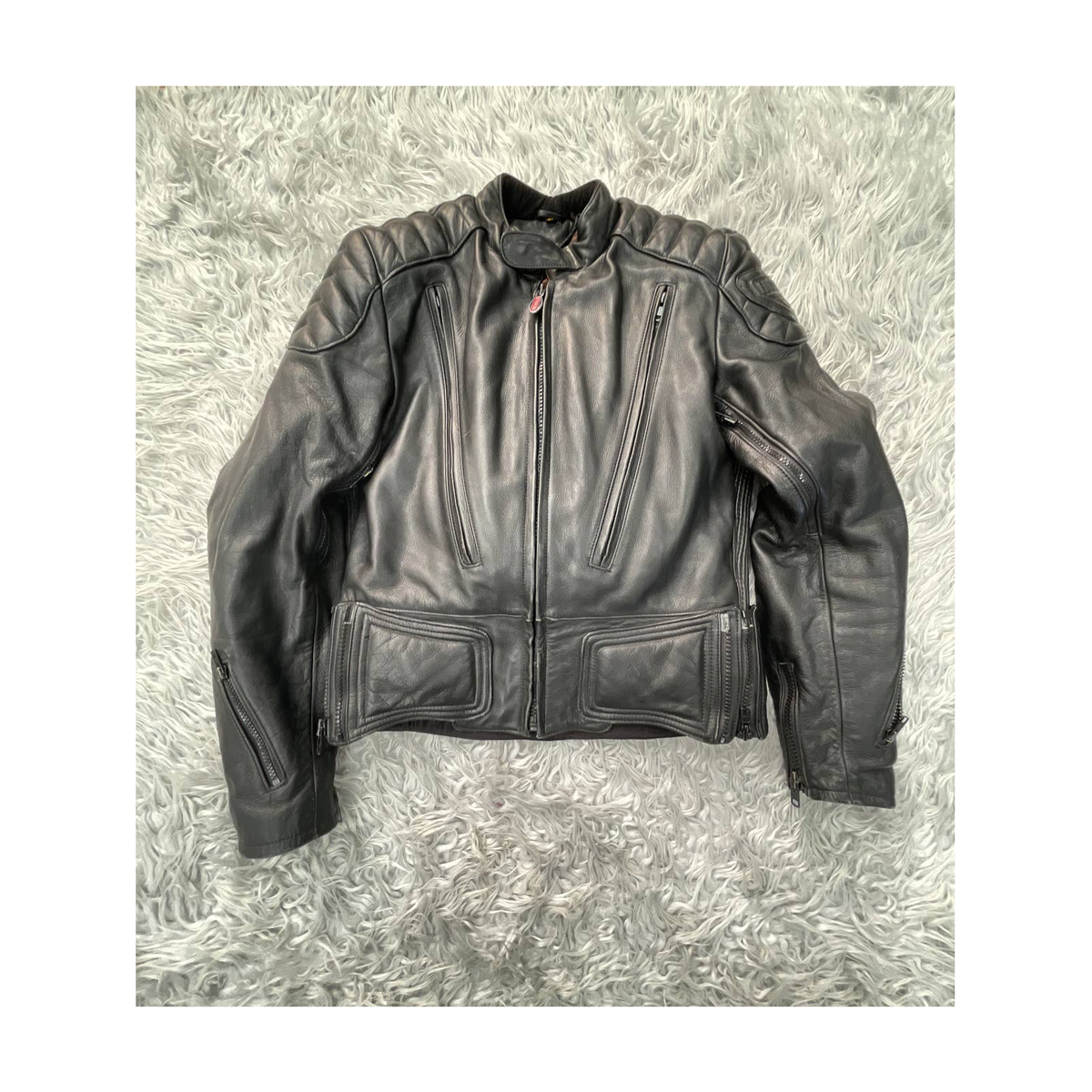 FIRSTGEAR Storm Pilot Leather Motorcycle Jacket Hein Gericke Sz 42