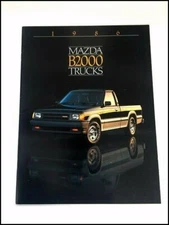 1986 Mazda Truck Original Car Sales Brochure Catalog - B2000 Pickup