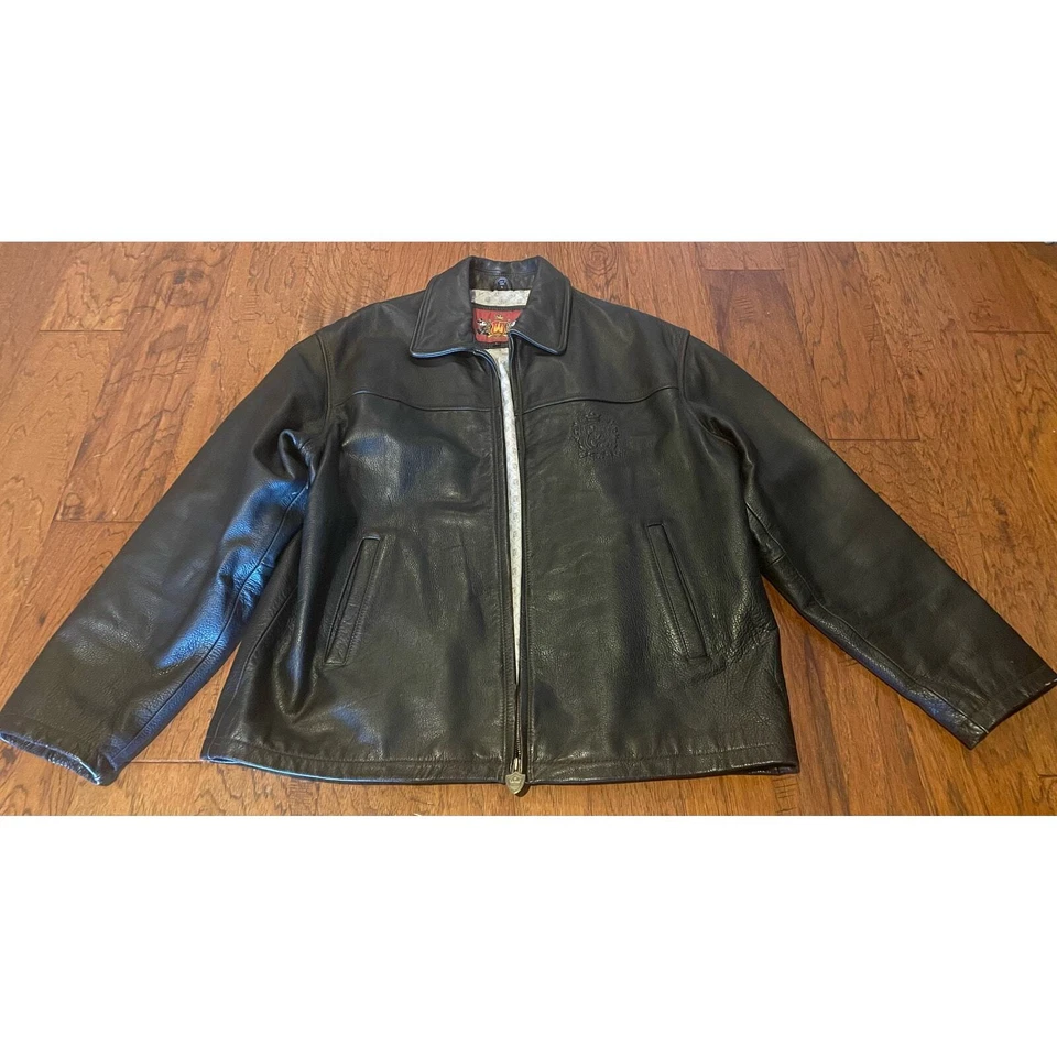 Chaqueta de cuero rara 2007 Disneyland California Foto 2 de 4