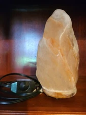 Himalayan Glow Natural Pink Salt Crystal Lamp 8" 6.8 lbs dimmable 