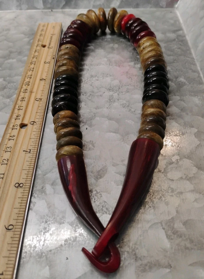 Designer CATHERINE NOLL Disco Liso e Tátil Icônico com Colar Red Horn 18"! - Imagem 3 de 4