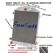 3 Rows Aluminum Radiator For 1928-1931 1930 Ford Model-a Grill Shells V8 At Us 3 Rows Aluminum Radiator For 1928-1931 1930 Ford Model-a Grill Shells V8 At Us