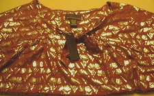NWT WOMENS ATTENTION TOP/SHIRT-SIZE XXL-MAROON/SILVER