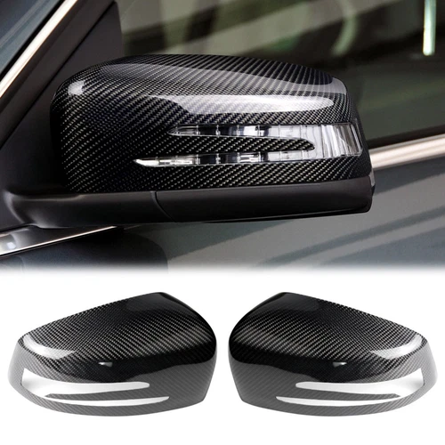 2 Pcs Carbon Fiber Rearview Mirror Cover For Benz A/B/C/CLA/CLSE/GLA/GLK Class