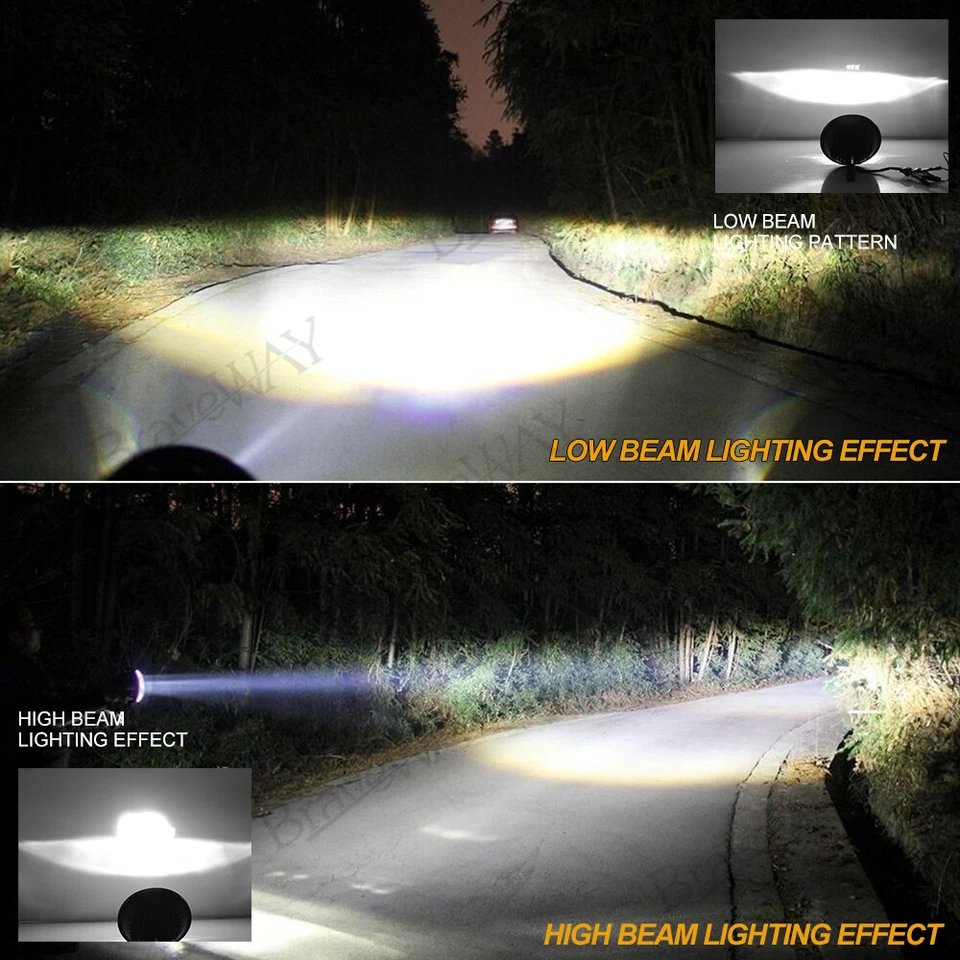 Faro LED redondo ojo de ángel ajuste Ford Falcon sedán entrega 1961-1965 1 pieza 7 pulgadas Foto 4 de 4