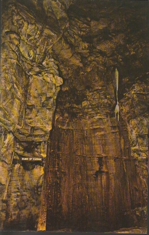 Ruins of Karnak In Mammoth Cave National Park Kentucky VINTAGE Postcard