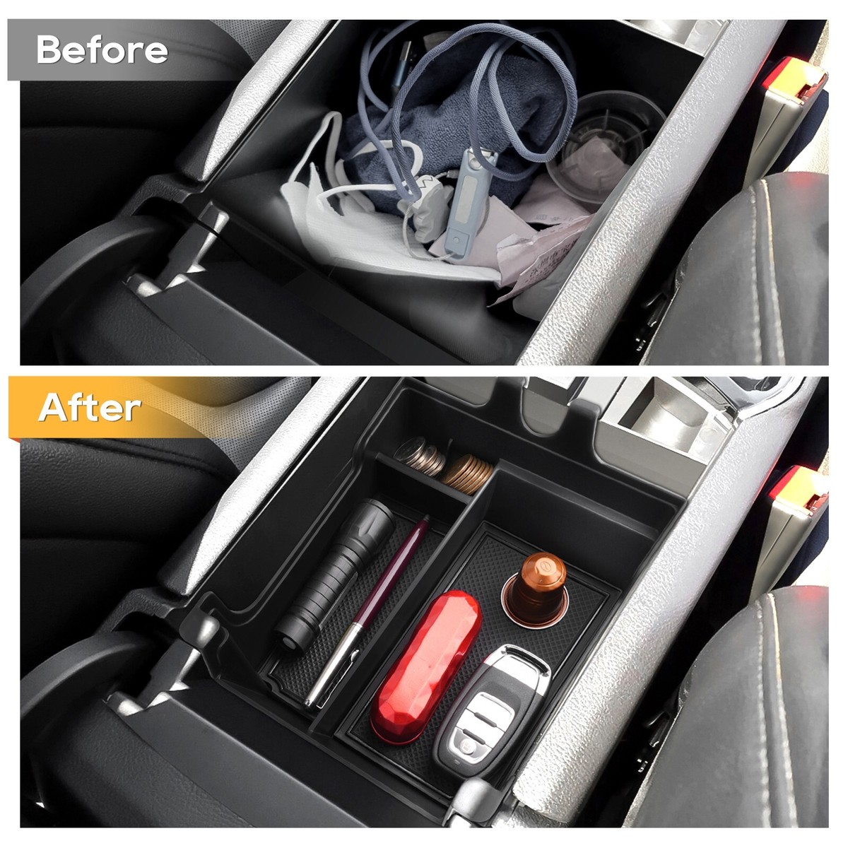 4 In 1 Car Armrest Storage Box Center Console Car Center Console Organizer With Cup Holder Alas Tempat Letak Kereta I.1549921226