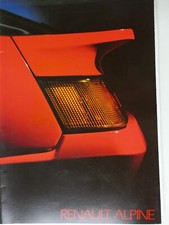 Renault Catalogue Dealer Stamp Renault Alpine March 1986 26 Pages FT-1197