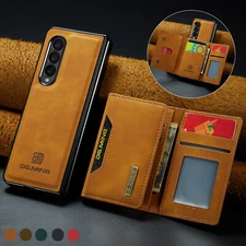 For Samsung Galaxy Z Fold 6 Fold 5 4 3 Magnetic Wallet Leather Stand Phone Case