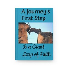 Journey's First Steps Journal, Hardcover, Matte Finish, Blank Pages, Writing
