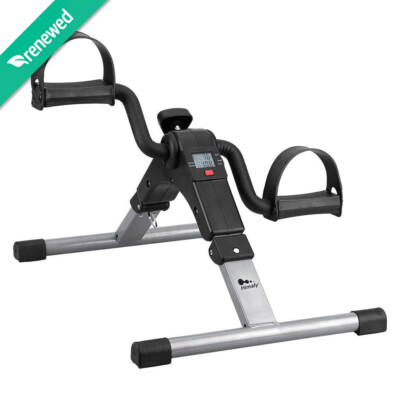 #ad Portable Folding Exercise Bike with LCD Under Desk Pedal Workout for Arms Legs $20.99