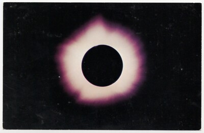 Sun in Total Lunar Eclipse NASA Chrome  Unposted Postcard