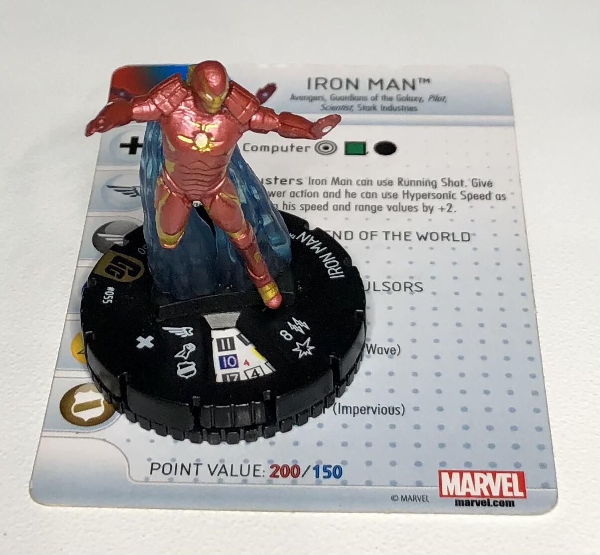 Heroclix Marvel Iron Man 3 LE #200 Marquee Iron Man Figure