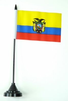 Fahne / Tischflagge Ecuador 10 x 15 cm Tischfahne Flagge