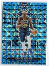 2023-24 Panini Mosaic Pascal Siakam Blue Reactive Prizm #6 Indiana Pacers