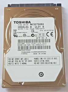 320 GB SATA Toshiba MK3275GSX 5400rpm 8MB HDD 2,5" interne Festplatte