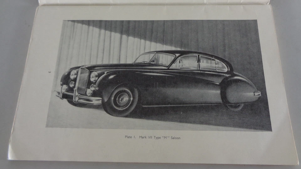 Manuale Di Istruzioni Jaguar 3 1/2 / 3,5 Litri Mark VII / Mk. 7 Tipo M Dal 1954 - Immagine 3 di 4