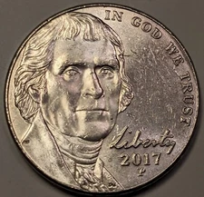 2017 P Jefferson Nickel Error DDR Doubled Die Variety WDDR-012 With Markers 