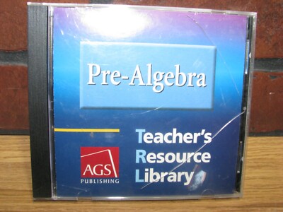 PRE-ALGEBRA: TEACHERS RESOURCE LIBRARY CD-ROM AGS PUBLISHING