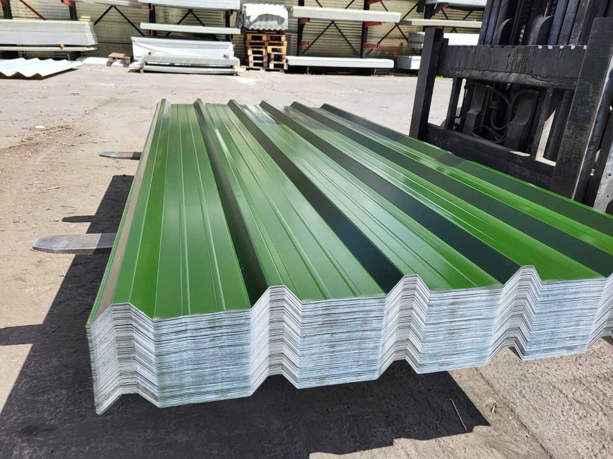 Juniper Green Box Profile Steel Roofing Sheets Packs of 8ft 10ft  (3m) - Main Image