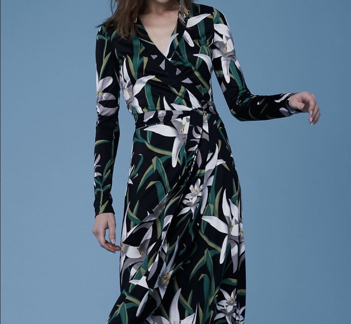 0 2 $498 DVF Diane von Furstenberg CYBIL Harlow Lily Floral