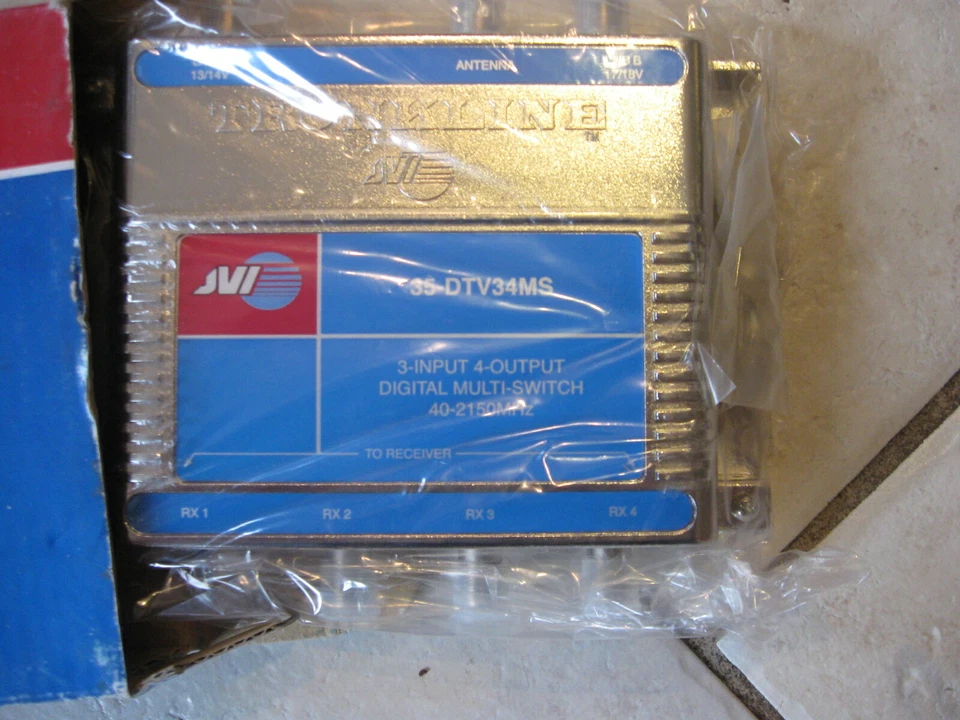 NEW JVI Digital 4-Way Multi-Switch (40-2150MHz) Diplexer Directv # 35-DTV34MS  - Image 2 of 4