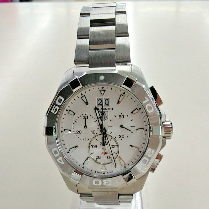 Tag Heuer Aquaracer Quartz White Dial Date Men Watch CAY1111