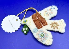 Anthropologie Unity Monogram Felt Ornament YOU CHOOSE Letter NEW