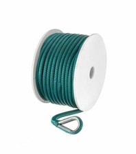 Seachoice 42211 Double-Braid Nylon Anchor Line   Teal   3/8 Inch x 100 Feet