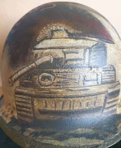 WW2 American MI Helmet Shell Relic Dedicated to the Fighting in Normandy in 1944 - Picture 3 of 18