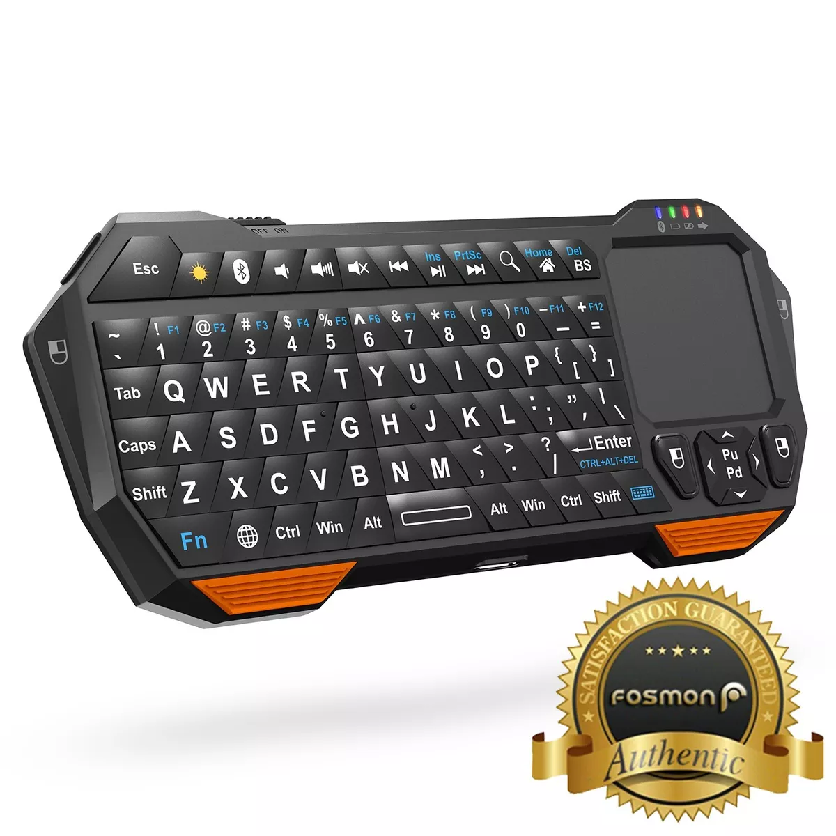 Fosmon 30ft Range Mini Wireless Bluetooth Keyboard w/ Touch Pad for Android  TV