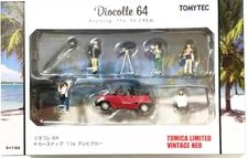 Tomytec Tomica Vintage Neo Diocolle 64 11a TV Crew (Honda City Cabriolet