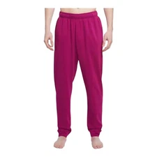 Nike Yoga Sweatpants Men Sz L Pink Fuchsia Therma-Fit Taper Stretch DM7833-549