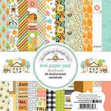 Doodlebug 6X6 Paper Pad Farmhouse Barn Fall P...