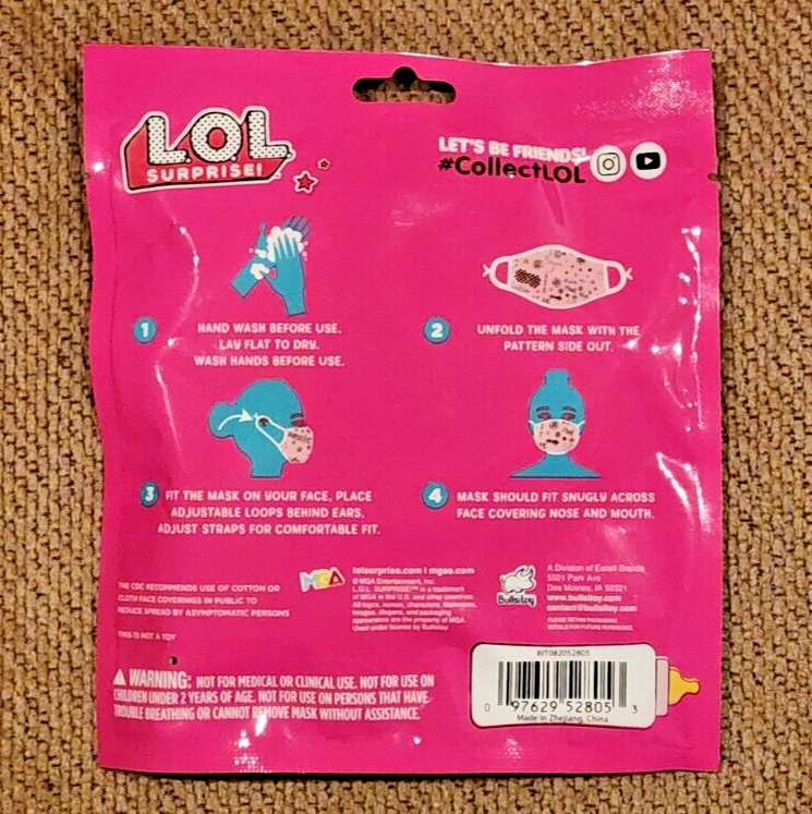 LOL Surprise Kids Licensed Face Mask Blind Bag Pack NEW | eBay
